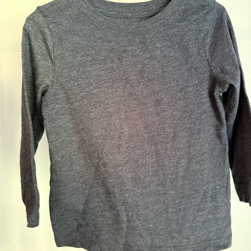 Cat & Jack Blue Long Sleeve Tee Soft Cotton Blend